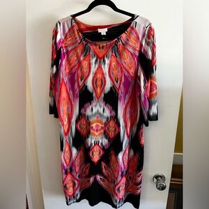 Chico's 3/4 sleeve dress Chico Size 2 which is like a 14